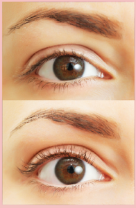 Lash Lift Eyelash Perming - Before and After